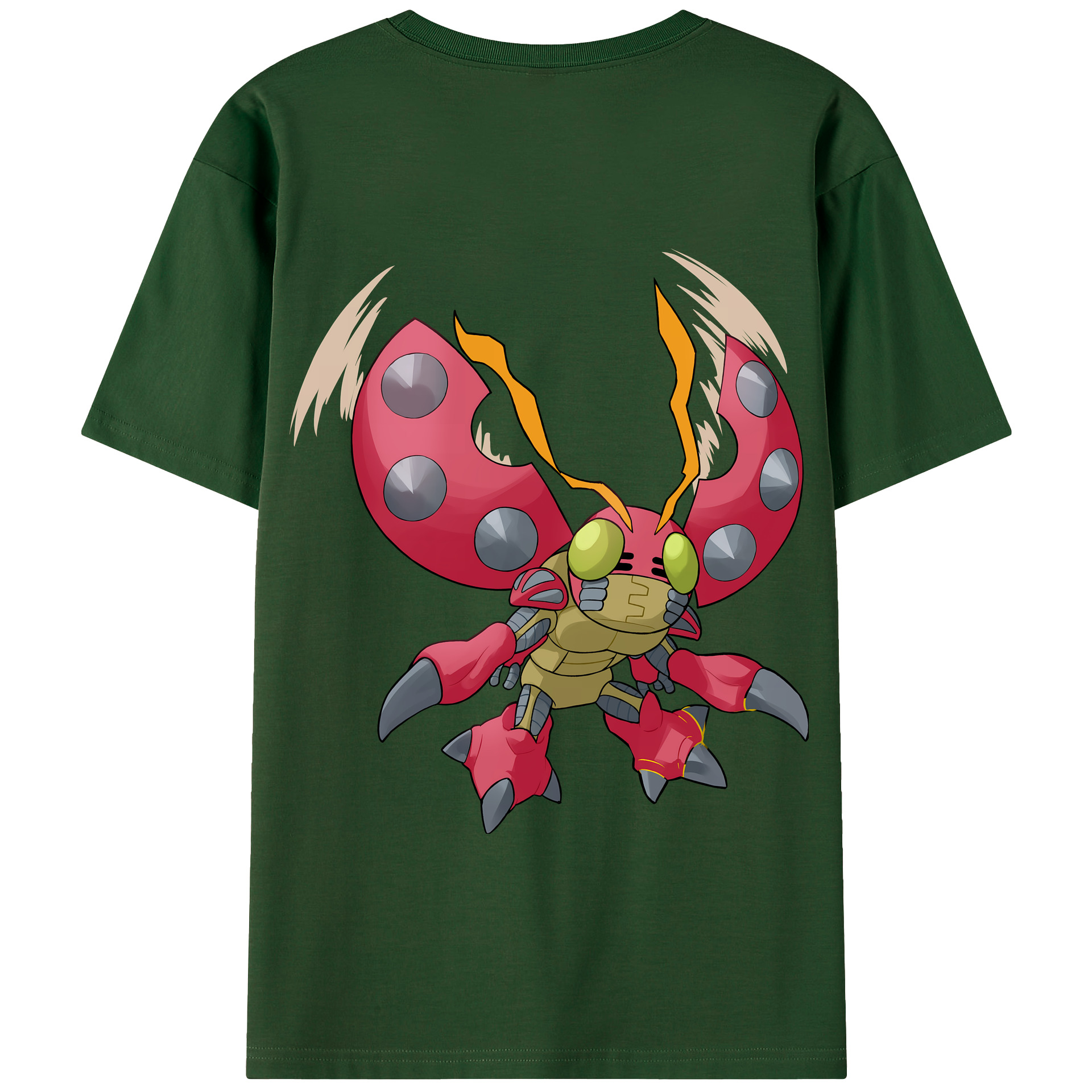 （画像用） Digimon デジタルモンスター/デジモン 綿100％半袖Tシャツ（背面プリント）
